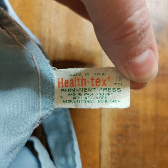 Healthtex overalls 18 months blue corduroy vintage pictures cotton spring easter - Picture 7 of 7